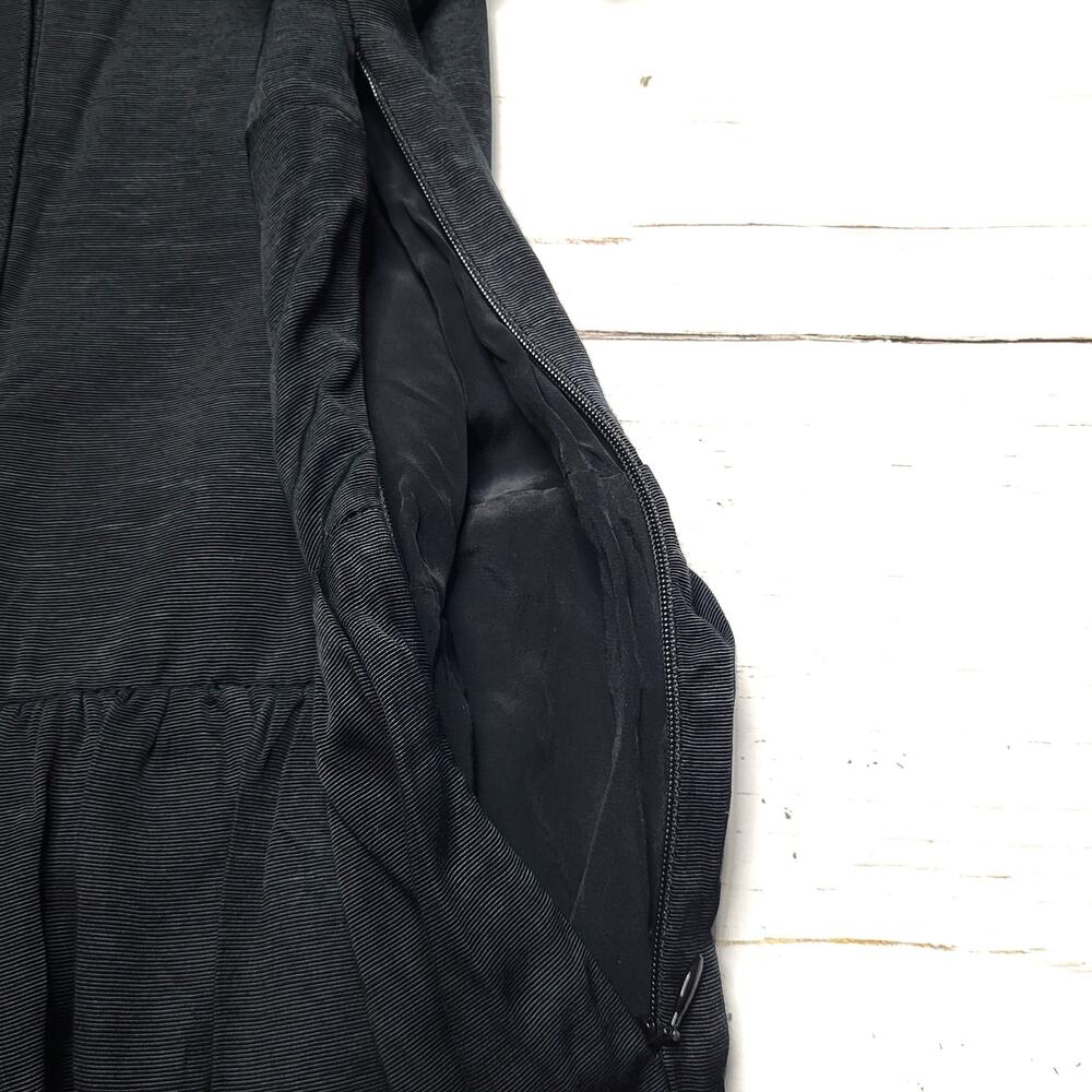 J. Crew Collection Shirtdress With Jewel Buttons Black Mini Short Sleeve Small 6 - Picture 7 of 9